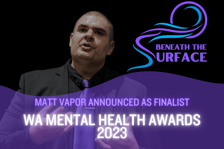 Matt Vapor Announced as  Finalist for WA Mental Health Awards 2023