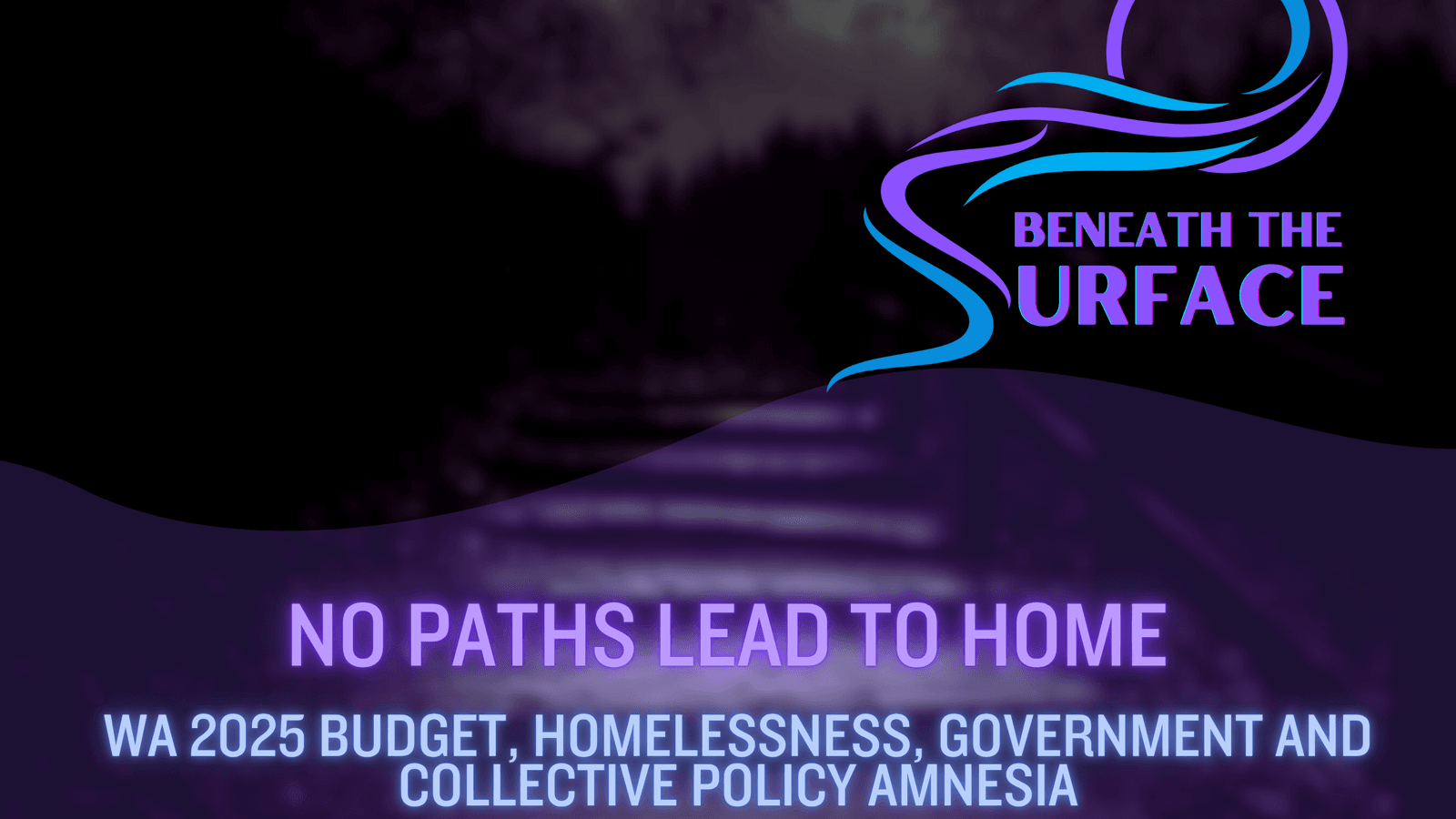 No Paths Lead to Home - WA 2025 Budget, Homelessness, Government and Collective Policy Amnesia 